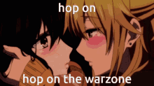 Hop On Warzone Anime Kiss GIF - Hop On Warzone Anime Kiss Hop On GIFs