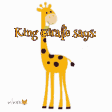 king giraffe animal i dont know you weirdo