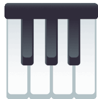 Piano Keys Activity Sticker - Piano Keys Activity Joypixels Stickers