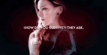 Black Siren How Did You Survive GIF - Black Siren How Did You Survive Black Canary GIFs