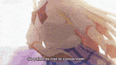 a cartoon of a girl with the words se palavras nao te convecem