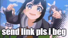 Send Link D4dj Meme GIF - Send Link D4dj Meme Death Threats GIFs