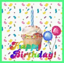 Happy Birthday Greetings GIF - Happy Birthday Greetings Cupcake GIFs