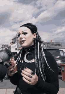 Gothic Girl Goth Girl GIF - Gothic Girl Goth Girl Interview GIFs