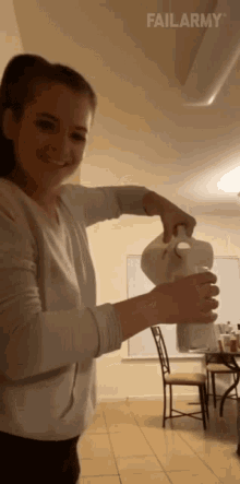 Pouring Milk Failarmy GIF - Pouring Milk Failarmy Slipped GIFs