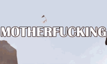 a poster that says motherfucking with a scorpion in the background