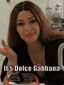 Pasta Queen Dolce Gabbana GIF