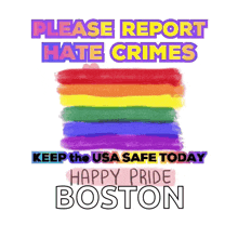 a poster that says please report hate crimes keep the usa safe today