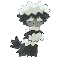 a black and white drawing of a sheep with a hat