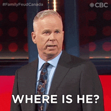 Where Is He Gerry Dee GIF - Where Is He Gerry Dee Family Feud Canada GIFs