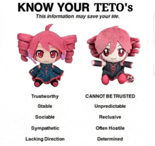 a poster that says know your teto 's