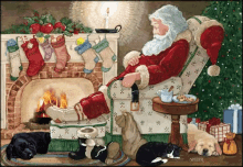 Christmas Santa GIF - Christmas Santa Sleeping GIFs
