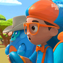 Wow Blippi And Dbo The Dog GIF - Wow Blippi And Dbo The Dog Blippi Wonders Educational Cartoons For Kids GIFs