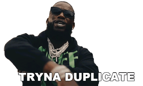 Tryna Duplicate Gucci Mane Sticker - Tryna Duplicate Gucci Mane All Dz Chainz Song Stickers