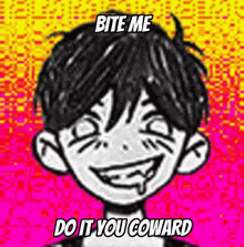Bite Me Do It You Coward Omori GIF - Bite Me Do It You Coward Omori Scoward GIFs