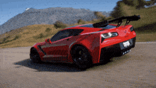forza horizon 5 chevrolet corvette zr1 driving muscle car track toy