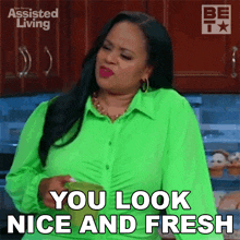You Look Nice And Fresh Leah GIF - You Look Nice And Fresh Leah Assisted Living GIFs