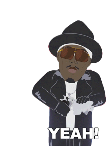 Yeah Puff Daddy Sticker - Yeah Puff Daddy South Park Stickers