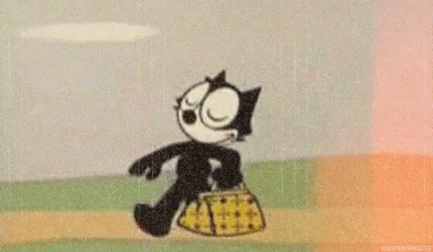 Felix El Gato, El Unico, El Unico Gato GIF - Walking Late Felix GIFs