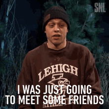 I Was Just Going To Meet Some Friends Pete Davidson GIF - I Was Just Going To Meet Some Friends Pete Davidson Snl GIFs