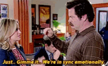 parks and recreation gimme it high five pat on the head sync