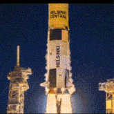 a helsinki central rocket is being launched