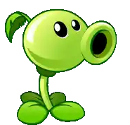 a cartoon illustration of a green plant with a big mouth