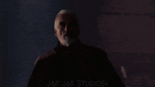 a jar jar studios logo is displayed on a dark background