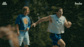 chad powers is being shown on hulu with a waterfall in the background