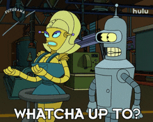 Whatcha Up To Bender GIF