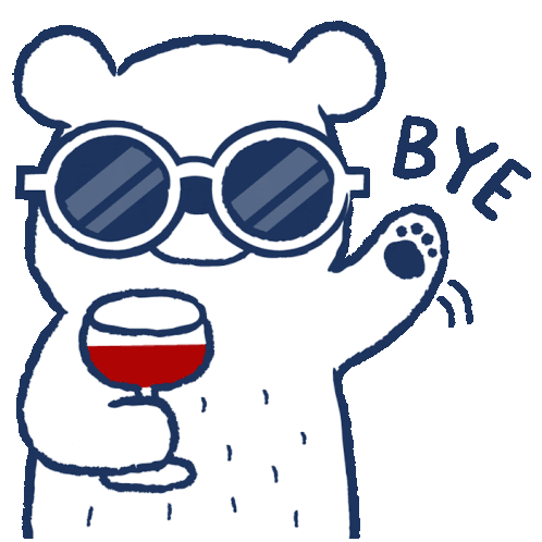 White Bear Sticker - White Bear Wine Stickers