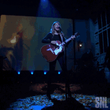 Playing Guitar Taylor Swift GIF - Playing Guitar Taylor Swift Saturday Night Live GIFs