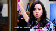 Parks And Rec April Ludgate GIF - Parks And Rec April Ludgate Those Kids Are Me10years Ago GIFs