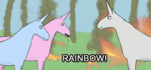throw up vomit puke unicorn rainbow