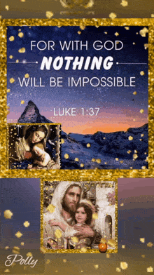 With God Nothing Will Be Impossible Christ GIF - With God Nothing Will Be Impossible Christ Jesus GIFs