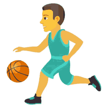 basketball activity joypixels dribbling dribble