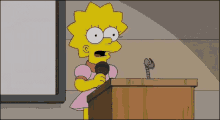 The Simpsons Lisa Simpson GIF - The Simpsons Lisa Simpson Cute Then Serious GIFs