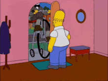 The Simpsons Homer Simpson GIF - The Simpsons Homer Simpson Old Timey Bikes GIFs