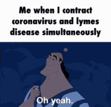 lyme disease corona me when i contract coronavirus and lymes disease simultaneously its all coming together
