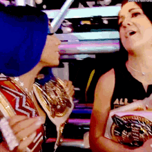 sasha banks bayley smack down womens champion raw womens champion womens tag team champions