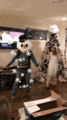 Dancing Frosty Snowman GIF - Dancing Frosty Snowman Dance GIFs