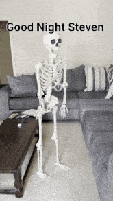 Steven Bones Skeleton Goodnight GIF