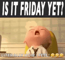 Is It Friday Yet Bored GIF - Is It Friday Yet Bored Sleepy GIFs