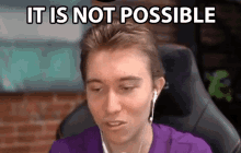 It Is Not Possible Jake GIF - It Is Not Possible Jake Sirtag GIFs