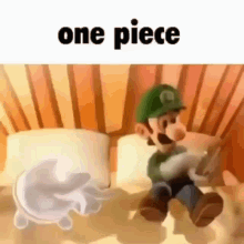 One Piece Manga GIF - One Piece Manga Luigi Reading GIFs
