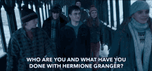 Who Are You What Have You Done With Hermione GIF - Who Are You What Have You Done With Hermione Questioning GIFs