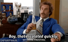 Ron Burgundy Escalated Quickly GIF - Ron Burgundy Escalated Quickly Boy GIFs