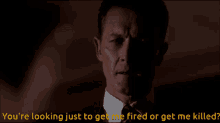 Doggett X Files Question Fired Killed GIF - Doggett X Files Question Fired Killed GIFs