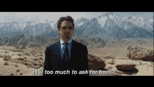 Ironman Too Much To Ask For Both GIF - Ironman Too Much To Ask For Both Why Not Have Both GIFs
