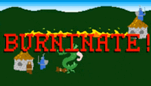 a video game called burninate with a dragon